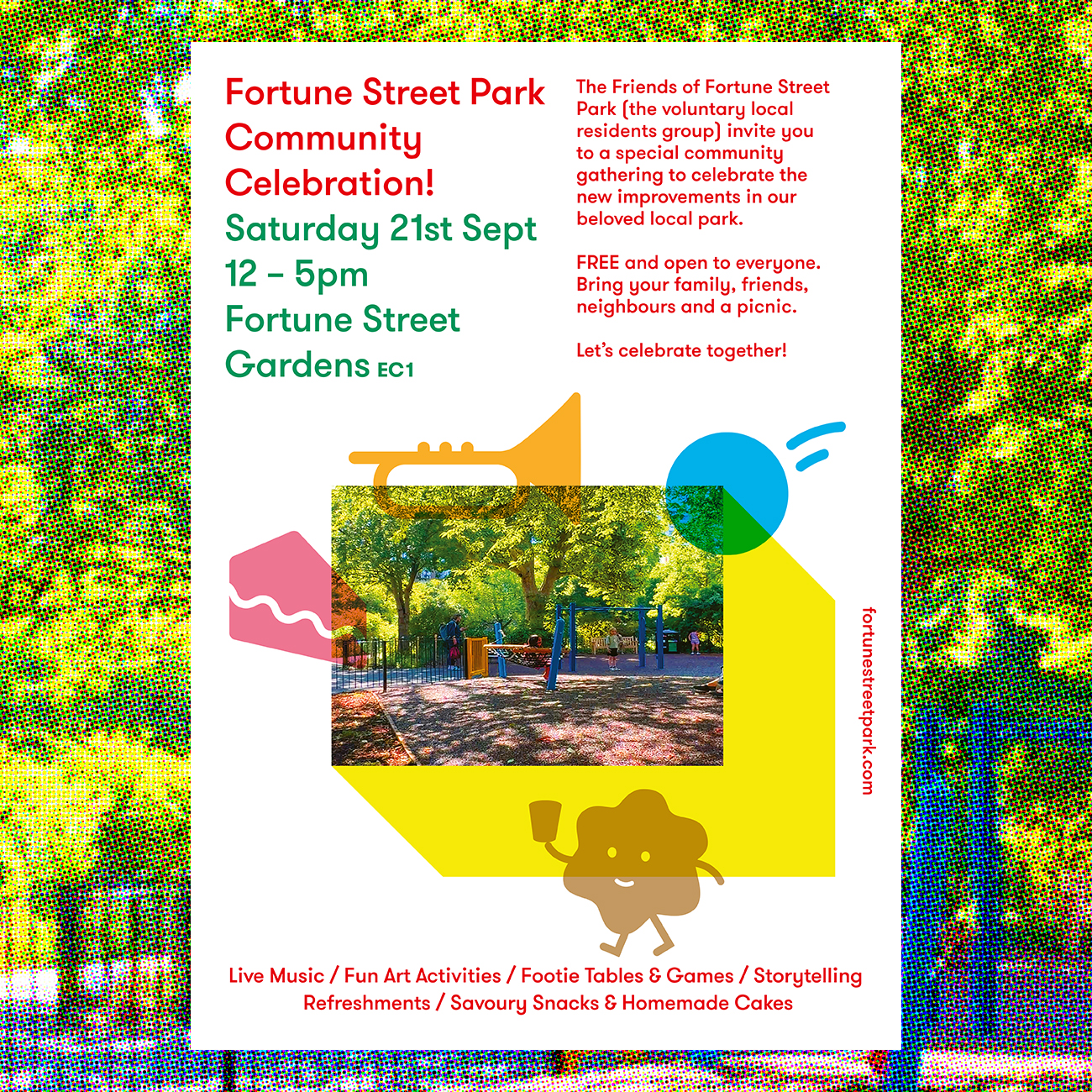 Fortune Street Park celebration poster